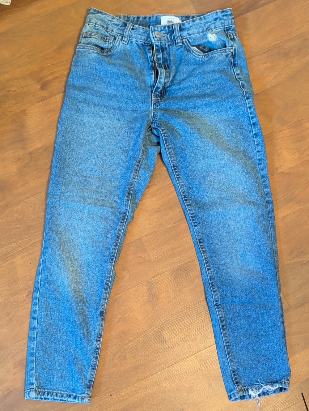 Classic Blue Denim Mom Jeans